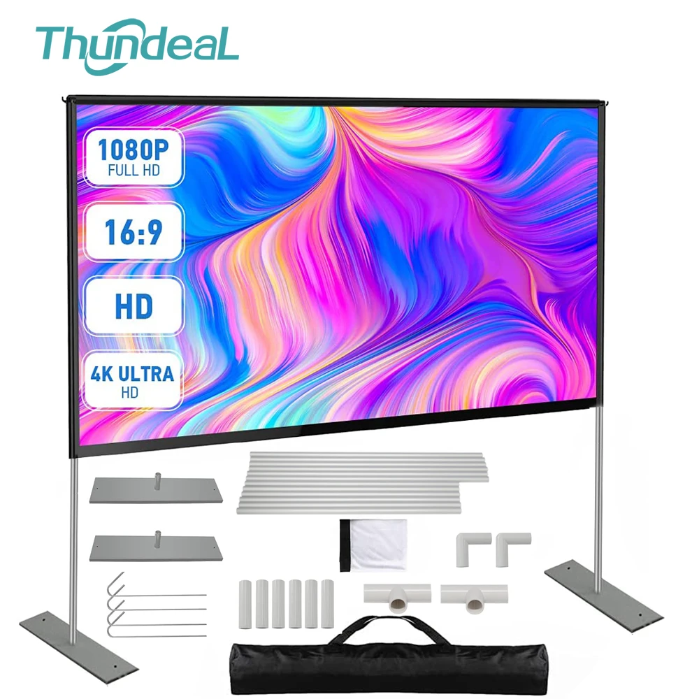 4K Ultra HD ポータブルプロジェクタースクリーン 120インチ 電動 プロジェクター スクリーン ワイド120インチ|BDR2657WEU