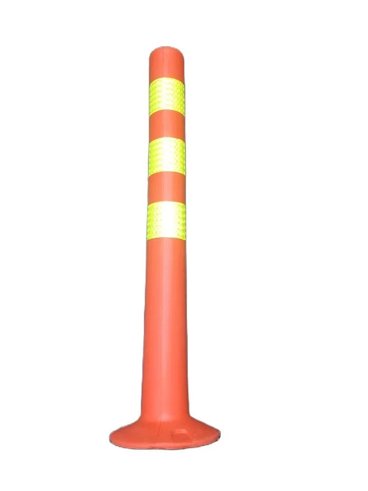 45CM EVA Reflective Safety Soft Standing Pillars Warning Reflective Plastic Road Sign