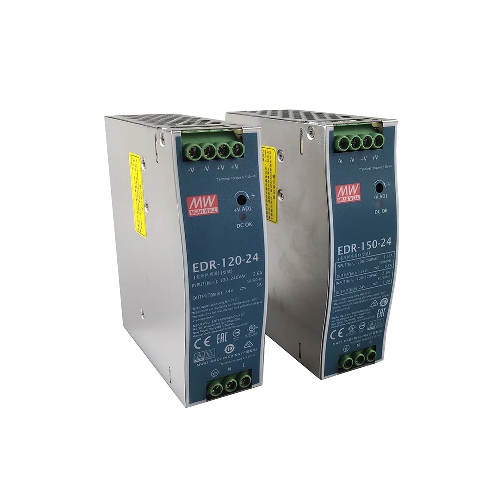 

MEAN WELL Din Rail Switching Power Supply AC 110V/220V to DC 24V 120W 150W MW Switching Power Supply