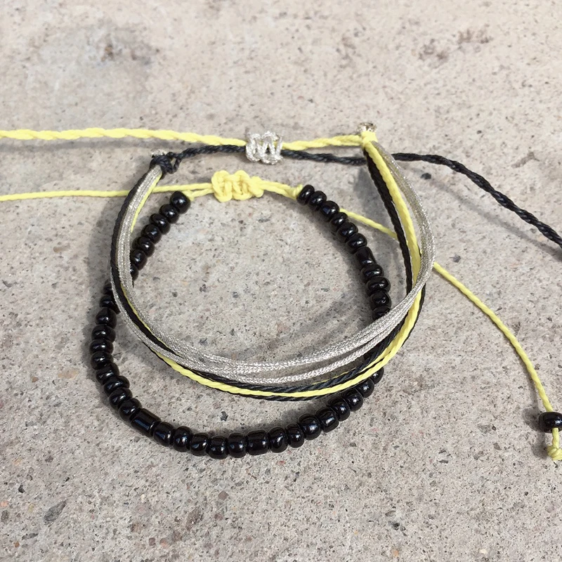 Pulsera Hombre Boyfriend подарки Pulseira мужские ювелирные изделия Прямая поставка черные