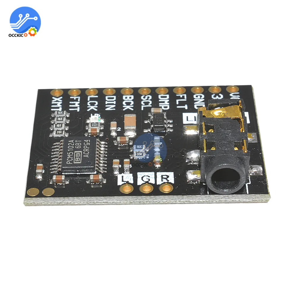 Raspberry Pi pHAT звуковая карта I2S интерфейс PCM5102 модуль DAC 24 битная плата со