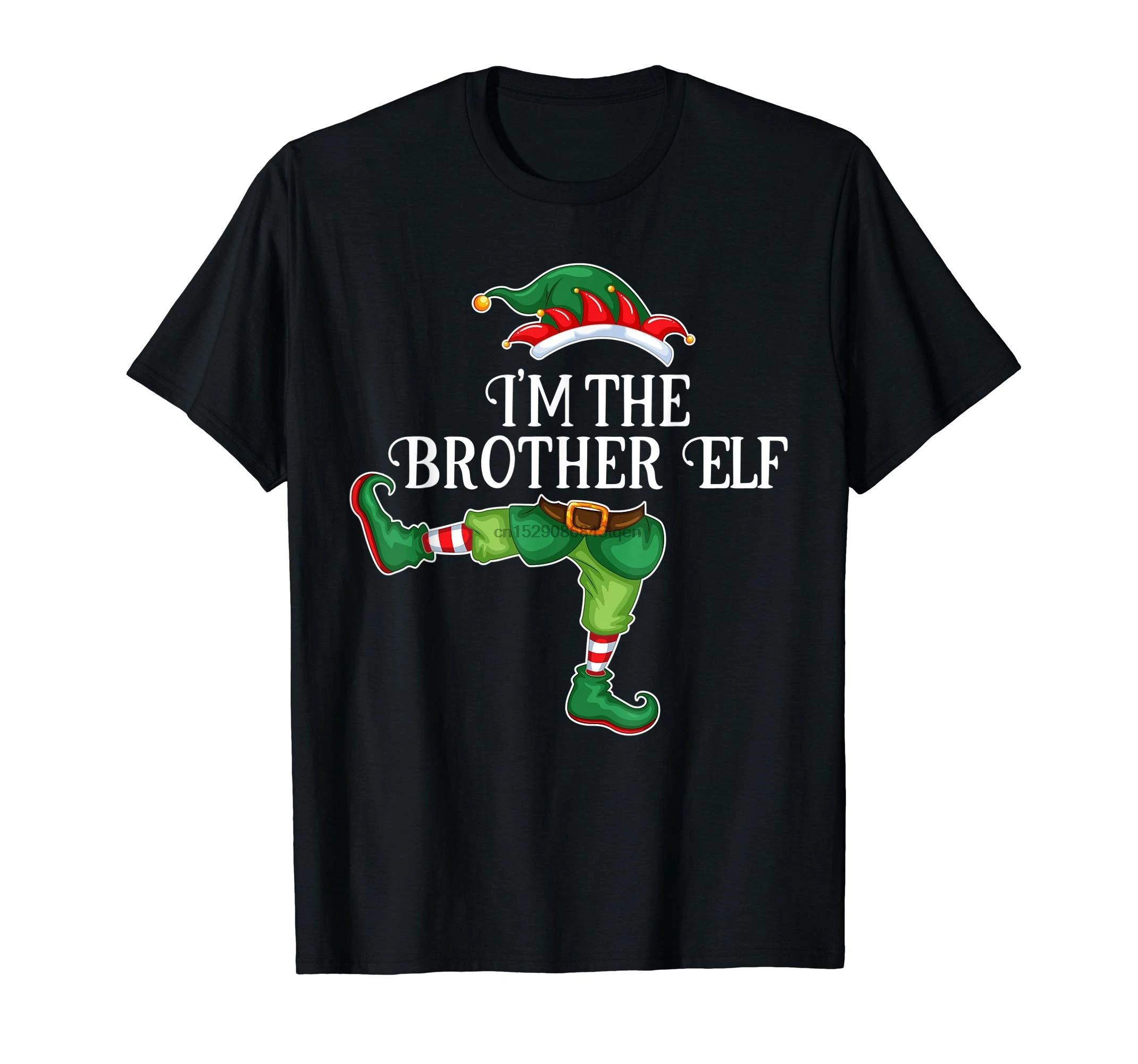 Футболка с надписью I'm the Brother Elf на Рождество для всей семьи Мужская футболка