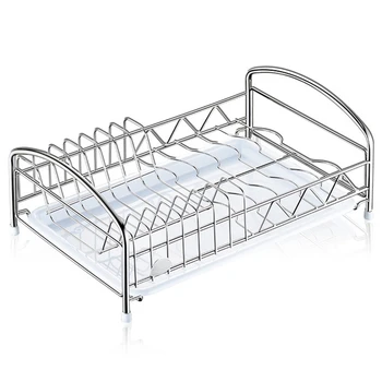 

Dish Drying Rack Dish Drainer for Kitchen Rustproof Dish Rack and Drainboard Set Countertop or in Sink Dry Rack
