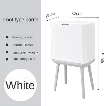 

Waste Container Recycle Trash Can Kitchen Waste Sorting Compost Recycling Bin Home Garden Kosz Na Smieci Trash Can BA60LJT