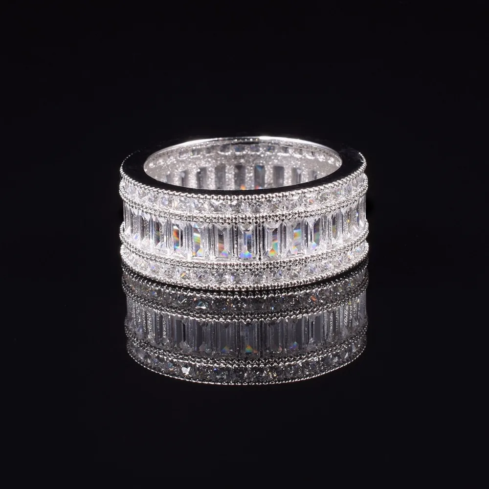 Женское кольцо из серебра 925 пробы с искусственным бриллиантом|925 sterling gemstone