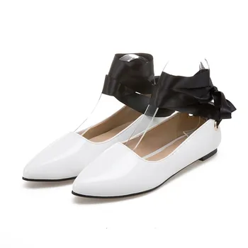 

Big Size Flat lace up single shoes summer flat ladies women shoes woman