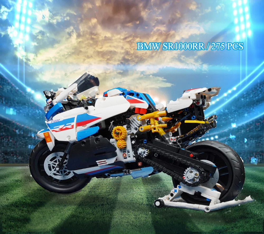 900pcs Technical Motorcycle car Model Building Blocks Speed Racing City Vehicle MOC Motorbike Bricks Kits Toys For Children | Игрушки и