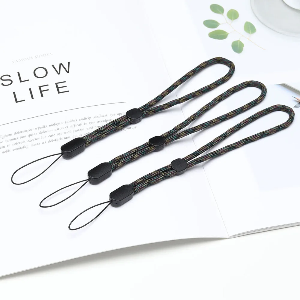 Short Braid Phone Lanyard Necklace Wrist Strap for iphone huawei redmi xiaomi Samsung Camera GoPro String Holders