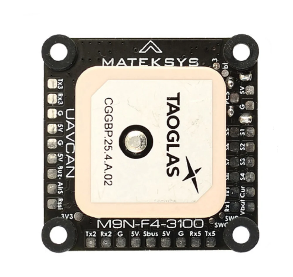 MATEKSYS GNSS M9N-F4-3100 NEO-M9N GPS Module with Magnetic Compass RM3100 Support Support GLONASS Galileo for FPV RC Racing Dron