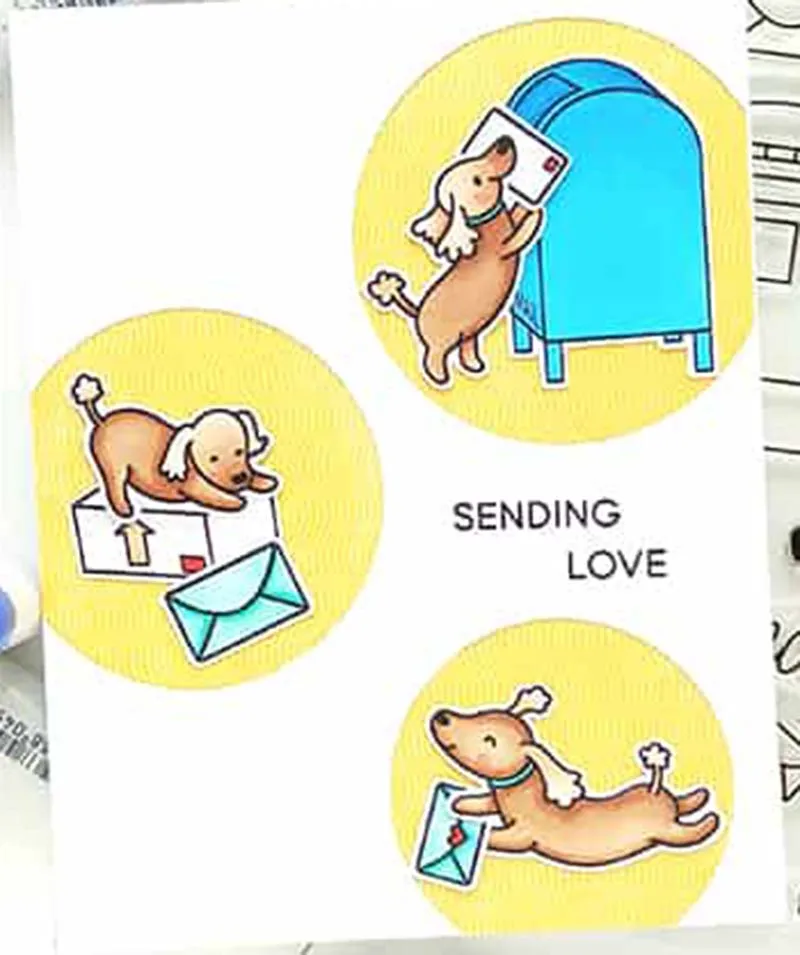 MonkeyStamp собака почтовый ящик металла резки штампы и штампы для DIY Скрапбукинг фото украшение для альбома тиснение бумажные карточки ручной работы
