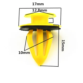 

50PCS 10mm Car Special Clamp for Volkswagen VW Golf Auto Door trim panels Fastener clips Car plastic fixed clip Car Styling