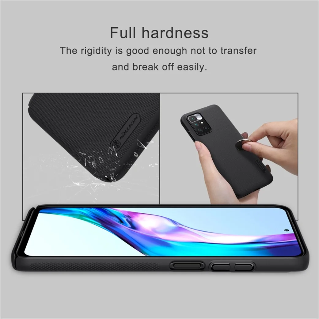 mobile phone pouch for ladies For Xiaomi Poco M4 Pro 5G Case Nillkin Super Frosted Shield Hard PC Phone Protector Back Cover For Poco M3 Pro 5G Phone Shell iphone waterproof bag