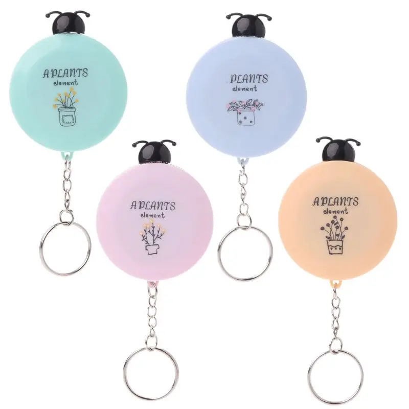 

1.5m Cute Mini-tape Cute Carry-on Clothes Measuring Tape with Keyring Soft Measuring Tape Scale Meter Ruler