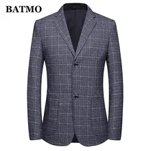 BATMO Новое поступление осенний высококачественный клетчатый повседневный мужской блейзер, мужские повседневные клетчатые куртки 805-806
