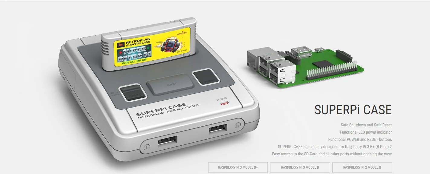 Retroflag SUPERPi CASE-J для Raspberry Pi 3 B+(B Plus) 2+ Retroflag классический usb-контроллер-U для Raspberry Pi, Windows, Switch