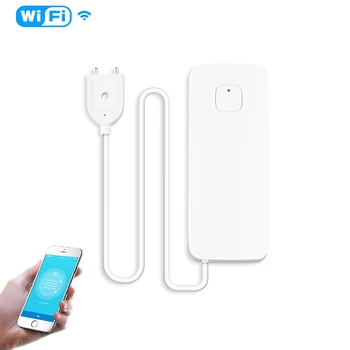 

WiFi Smart Flood Sensor Water Leakage Detector Flood Overflow Alert Security Alarm System Tuya/Smart Life App Remote Control