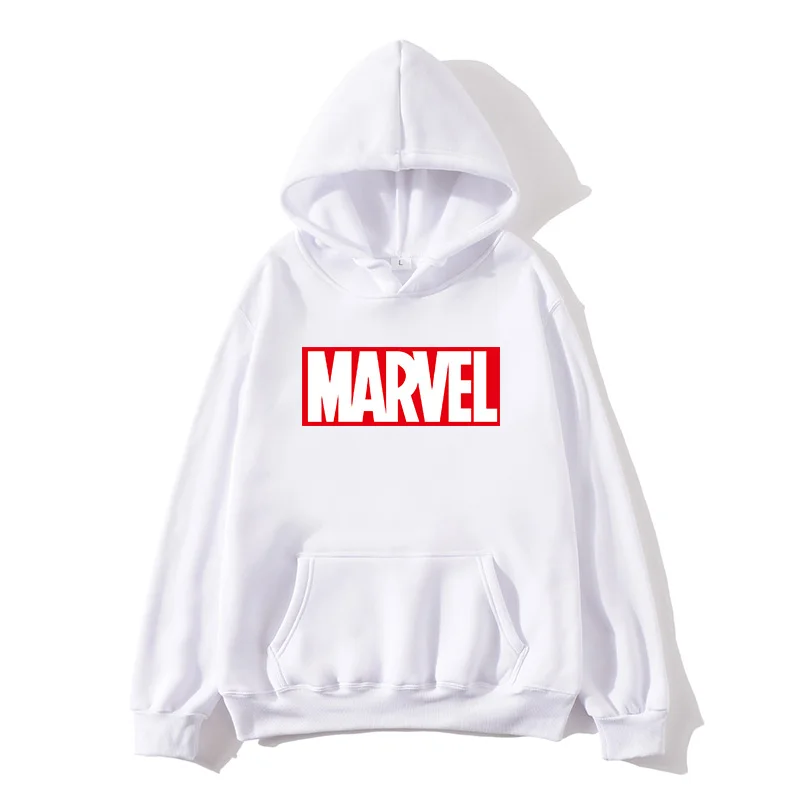 Белый Осень зима кофты с капюшоном "Marvel" Человек-паук мужские толстовки с капюшоном топы Повседневный мужской спортивный костюм брендовые пуловеры Мстители - Цвет: Белый
