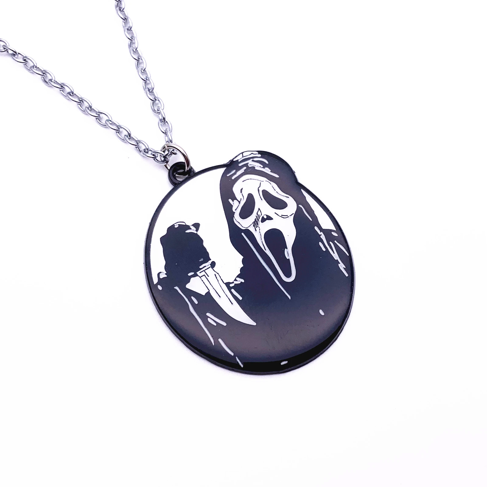 Hæderlig kom sammen kontrast FANTASY UNIVERSE Horror Scream Necklace Original Design Cosplay Quality  Anime Cartoon Jewelry Halloween Pendant Gifts|Pendant Necklaces| -  AliExpress