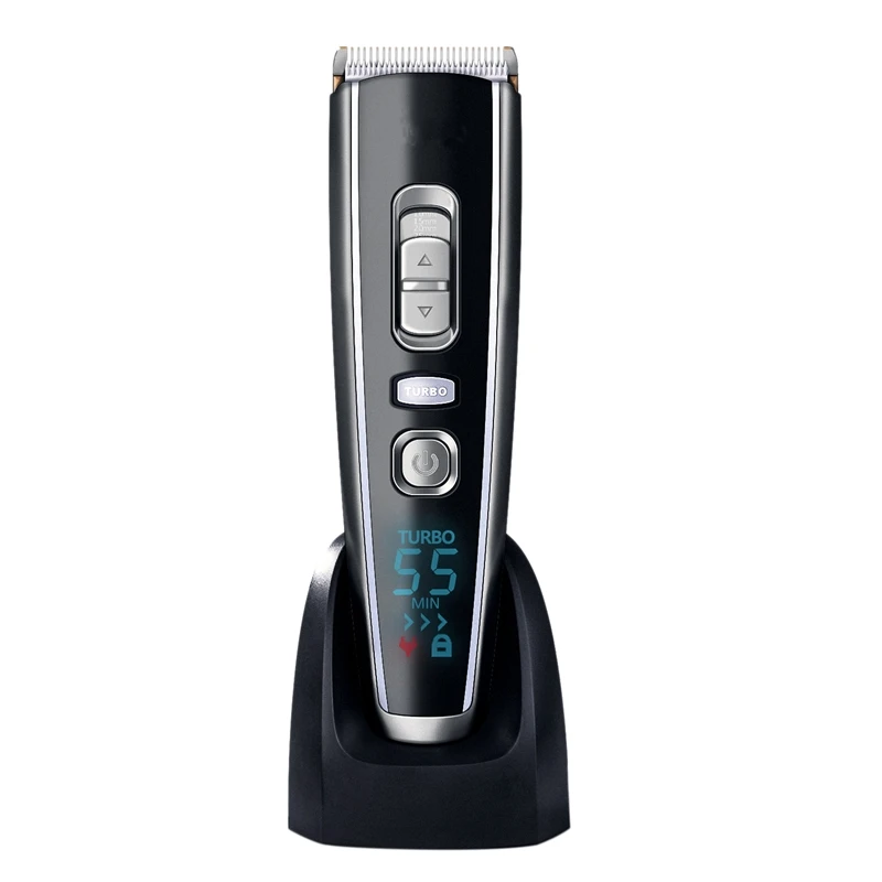 

Cordless Clippers Hair Clippers RFC-6618 for Men LED Display Hair Trimmer with Titanium Ceramic Blade Lithium Battery Charger St