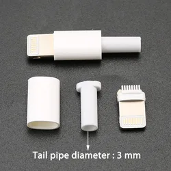 Enhanced USB Power Charging Plug with Chip Board Connector for DIY Cable Adapter - 10 Pack (C)