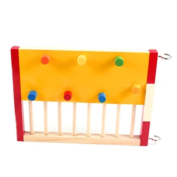 

2PCS Hamster Colorful Climbing Ladder Wooden Small Pet Guinea Pig Non-Slip Climbing Pet Supplies Wooden Toys