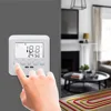 LCD Display Floor Heating Room Thermostat For Temperature Controller Weekly Programming Anti-Jamming Thermostat White Backlight ► Photo 1/6