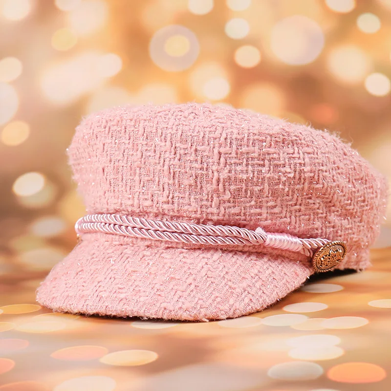 

Fashion Winter Beret Hat Women 2019 Autumn Multicolor Fiddler Cap Hat French Style Flat Caps High Quality Casual Streetwear Hats