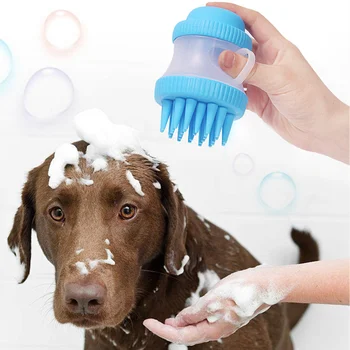 

Cleaning Pet Brush Washing Dogs Cats Silicone Bath Brush Deeply Clean Device Soft Massager Dusty Cleaner Multifunctional Tool