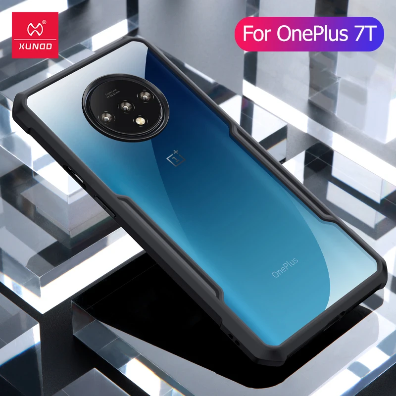 Xundd Shookproof Case For Oneplus 7T Luxury Soft Protectitive Cover TPU Shell Transparent One Plus Cases | Мобильные телефоны и