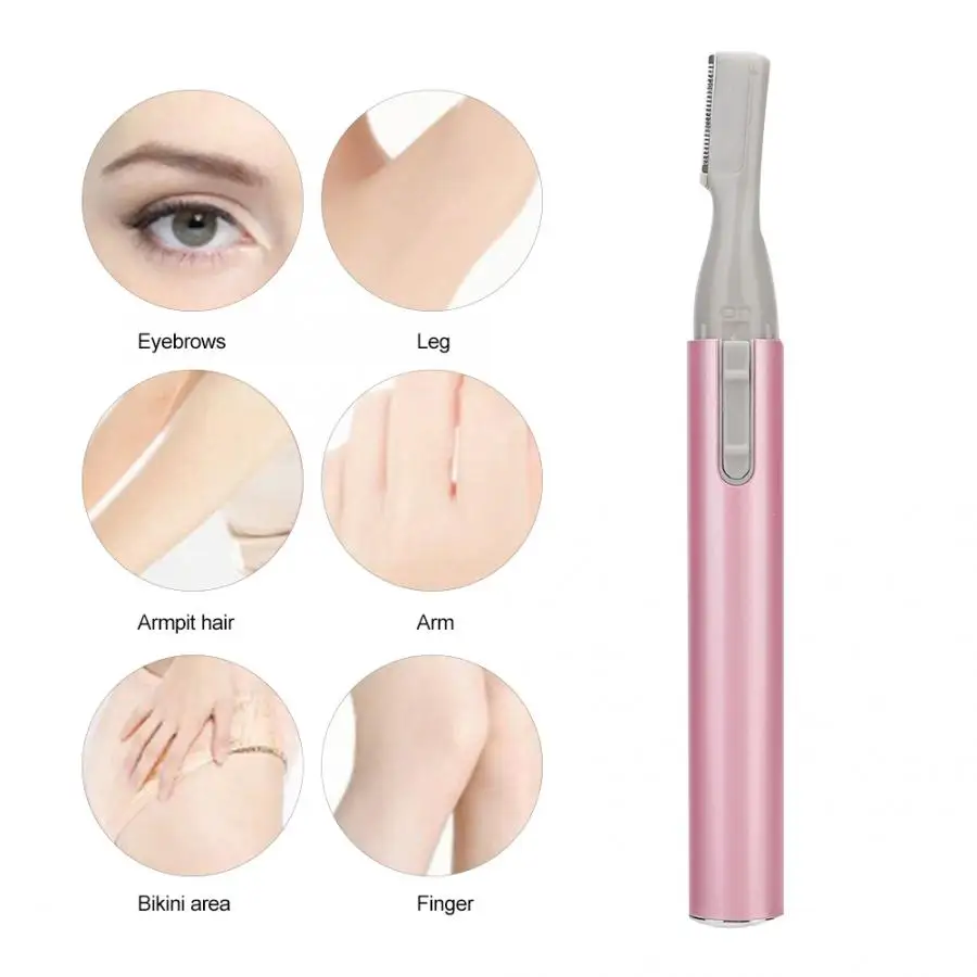 Portable Electric Eyebrow Trimmer Hair Shaving Tool for Eyebrow Armpit Leg Hand Hair Removal Beauty Makeup Tool