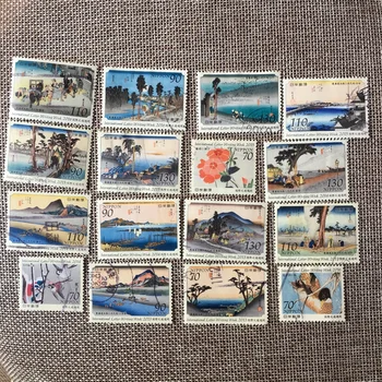 

16Pcs/Set 2013-2016 Japan Post Stamps Art Collection Week Used Post Marked Postage Stamps for Collecting
