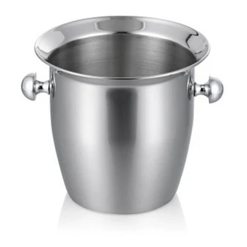 

5L Stainless Steel Thickened Red Wine Ice-Pail Cooler Box Thickening Champagne Bucket Ice Bucket Wine Cooler for Hotel Bar