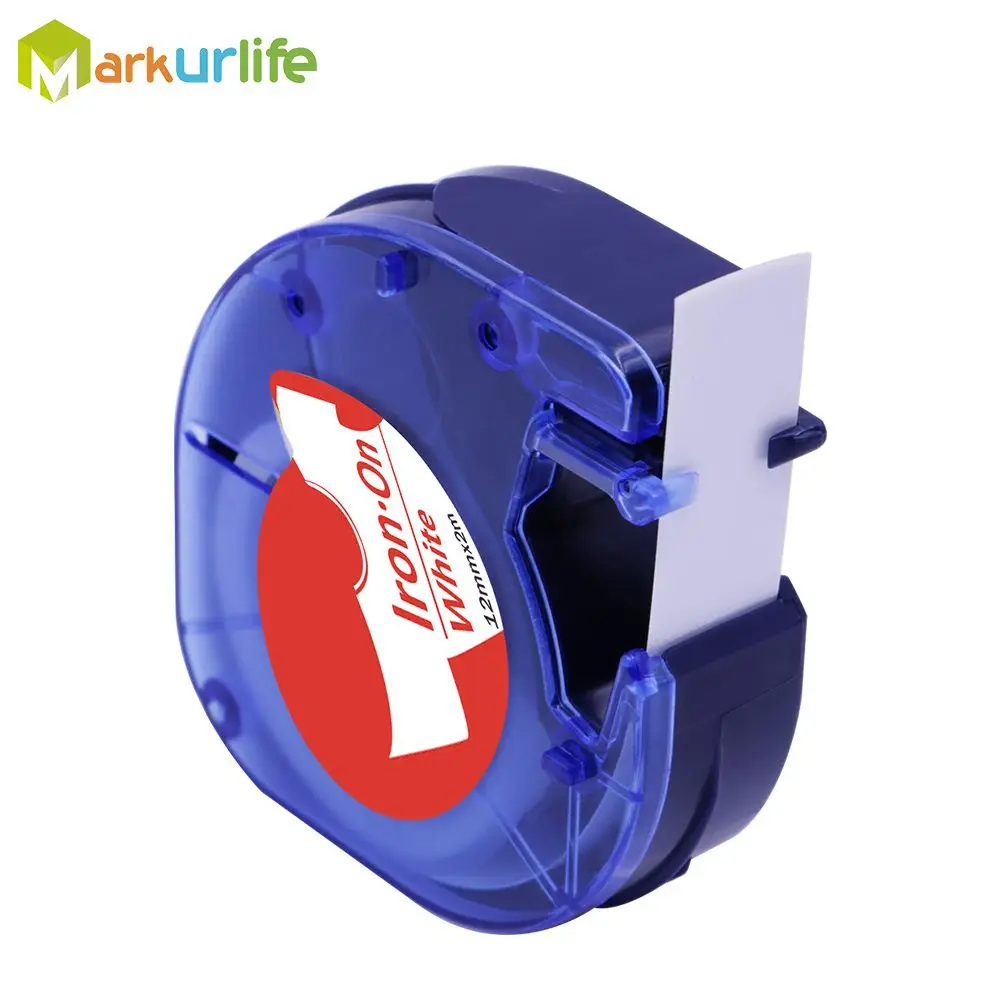 Red Fabric 1 шт. совместимый для DYMO LetraTag запечатанных лент 12 мм 12267 91200 91201 92102 91203 91204 91205 для принтер для этикеток DYMO чайник - Цвет: Red Fabric