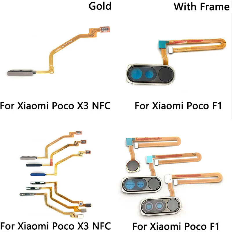Новинка для Xiaomi PocoPhone F1 Poco X3 NFC Кнопка Домой сенсор отпечатков пальцев Сенсорный ID