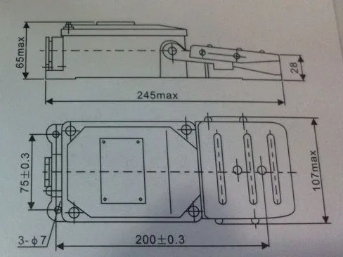 TFS-402 Педальный переключатель 15A AC 380V AC 250V 50HZ