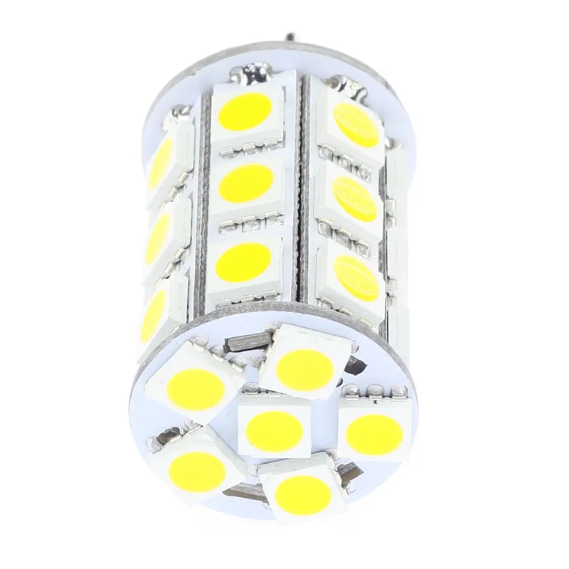 Бесплатная доставка! 5 шт./лот Светодиодная лампа G6.35 Лампа 12VAC/12VDC/24VDC 27LED 5050SMD 4 Вт 540