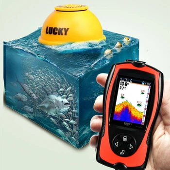 

ABS Fish finder Transducer Sonar Fishfinder Fish Lamp LCD Screen Display