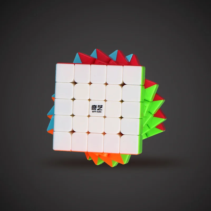 Чудесный воин W 3x3x3 волшебный куб Qiyi сплошной цвет 2x2x2 4x4x4 и 5x5x5 наклонная поворачивающаяся магия - Цвет: qizhengs5x5x5