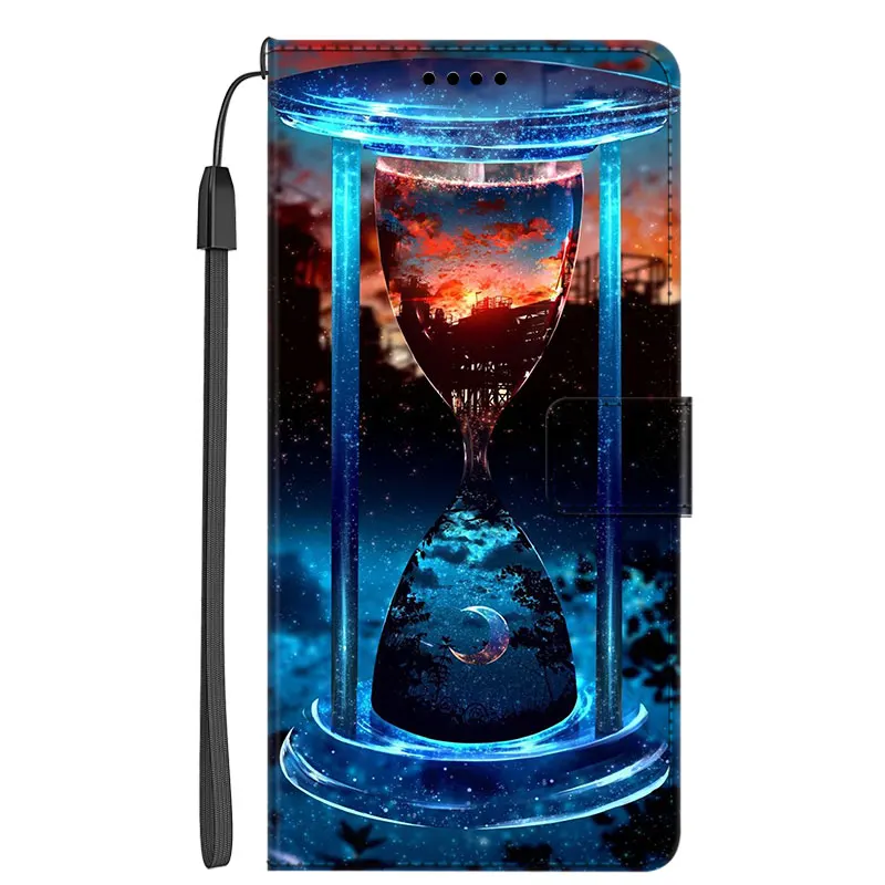 Flip Leather Wallet Phone Case with Stand and Book Cover Design