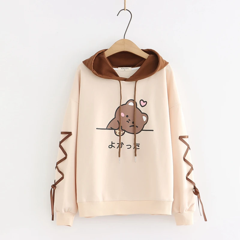 Kawaii Lovely Bear Heart Harajuku Hoodie - Limited Edition