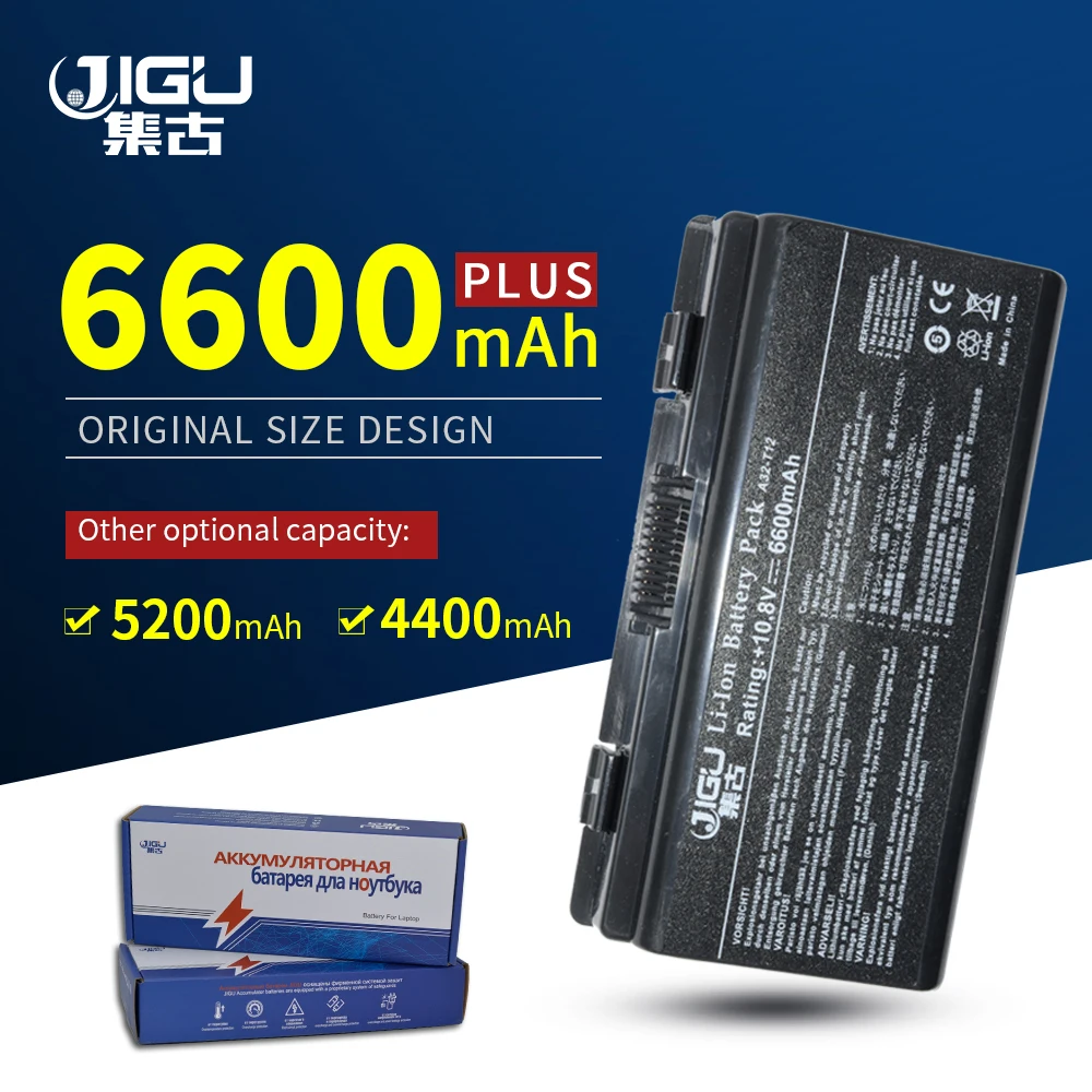 JIGU 6 ячеек ноутбук Батарея A32 X51 T12 для Asus X58 T12C X51H X51C X51R X58C X58L X51L|Аккумуляторы