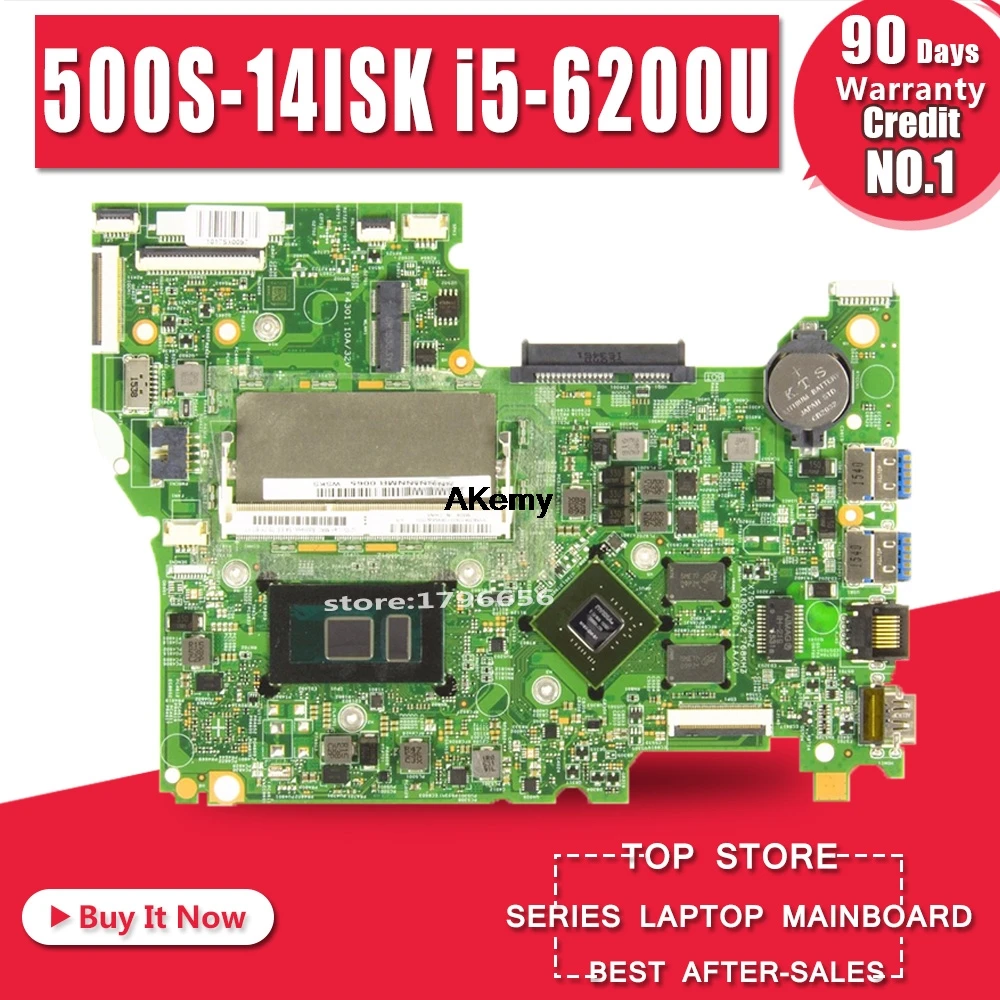 Материнская плата для ноутбука lenovo 500S-14ISK с процессором I5-6200U Материнская плата для ноутбука lenovo 500S-14ISK с процессором I5-6200U