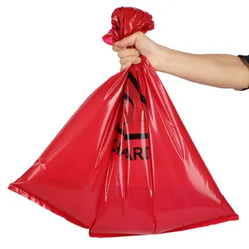 

20pcs Thick Garbage Bags High Temperature High Pressure Resistance Red Storage Bags For Home Waste 61x81cm