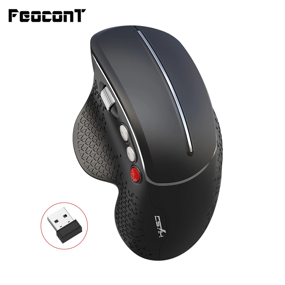 

New 2.4Ghz Wireless Mouse Ergonomic Optical 3600DPI 6 Buttons Mice Side Roller Gaming Mouse For Laptop Win10/8/7 PC Computer