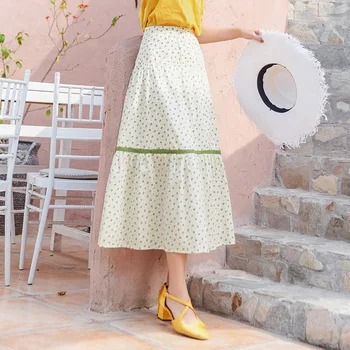 

INMAN 2020 Summer New Arrival Cotton Literary Prairie Chic Shivering Prue and Fresh Skirt