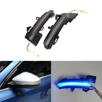 

2pcs Dynamic Turn Signal Light LED Side Wing Rearview Mirror Indicator Blinker Repeater Light For Skoda Octavia Mk3 5E 2013-2019