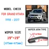 For Suzuki Grand Vitara 1998~2017 1999 2000 2005 2008 2010 2013 2014 2015 2016 Accessories Front Windscreen Wiper Blade for Car ► Photo 2/6