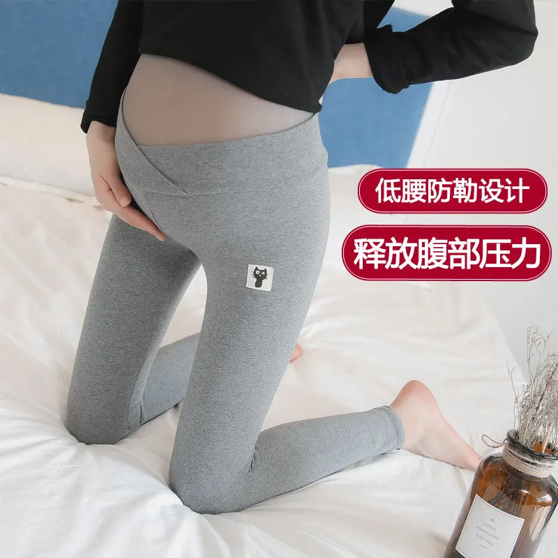 

Leggings for Pregnant Woman Low-Rise Pregnant WOMEN'S Pants Thin Type for Spring And Autumn Outer Wear Trousers Autumn And Winte