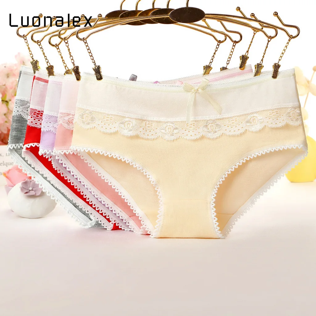 

Luonalex Hot Lace Panties for Woman Sexy Lace Low Waist Breathable Female Panty Sexy Transparent Briefs Sexy Underwear Women