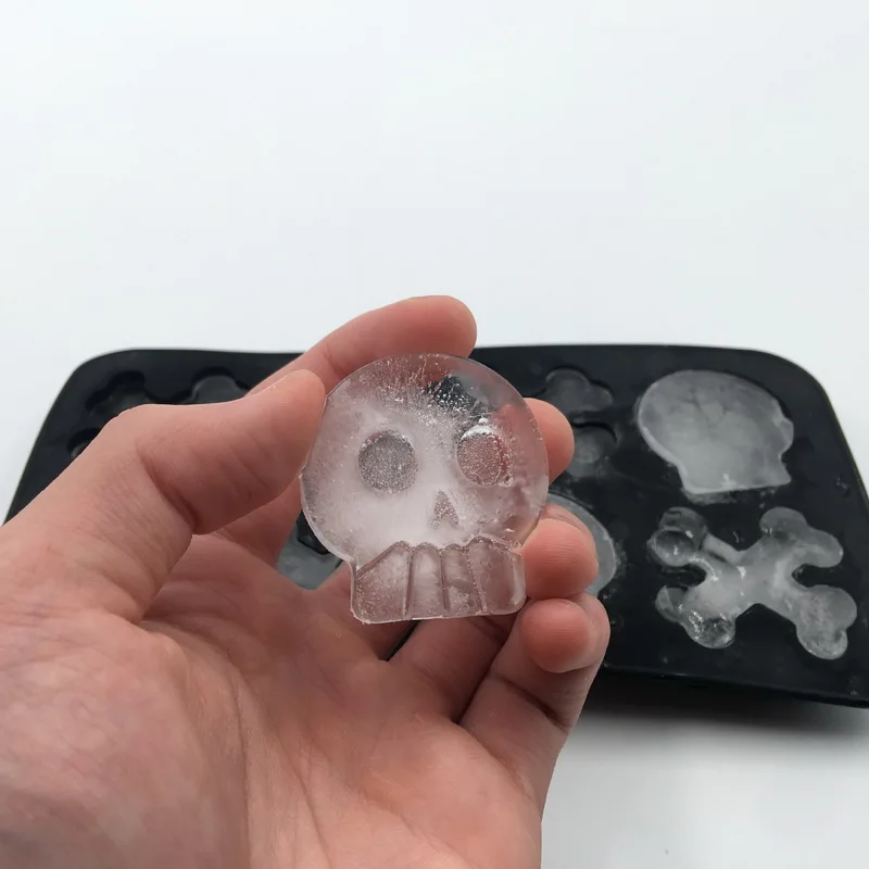Лоток для льда 3D Череп Силиконовая форма алмазная Сделай Сам льдогенератор Хо использование удержания коктейлей силиконовый инструмент для виски